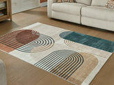 A2Z Furniture - Ashley Furniture - Farrendale Rug - Washable 5' x 7' Area Rug / Multi - R407382